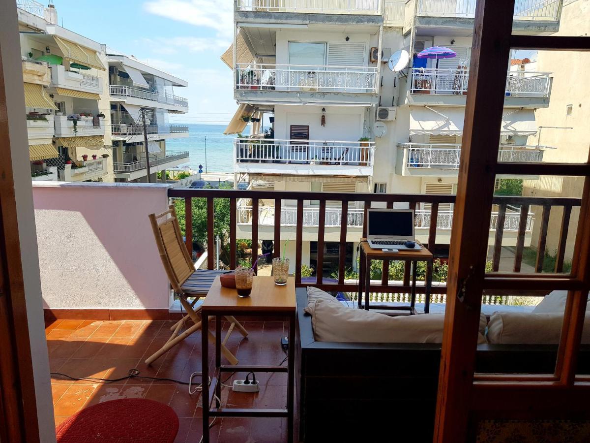 Perea Beach And Sea View Apartment Peraía Exteriör bild